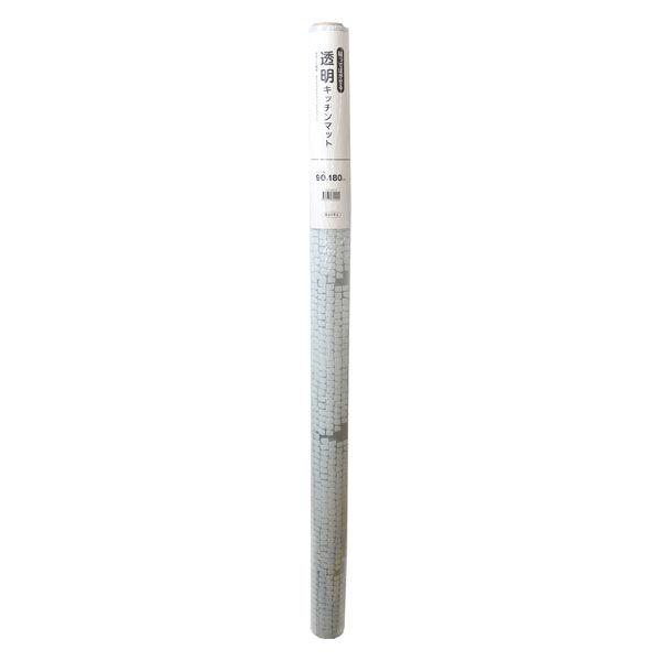 【特賣】Meiwa 凹印透明廚房墊 90cmX180cm 1 個 防污防刮地板防滑墊 Easy