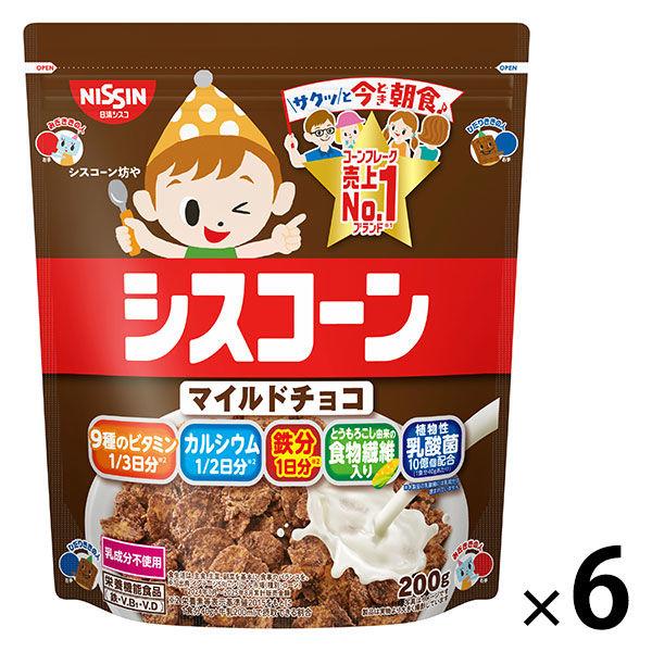 Nissin Cisco Cisco BIG 溫和巧克力 200g 6 袋 麥片