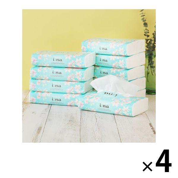 紙巾 150 套（10 張） Elleair i:na 軟包紙巾 1 套（4 包） Daio Paper