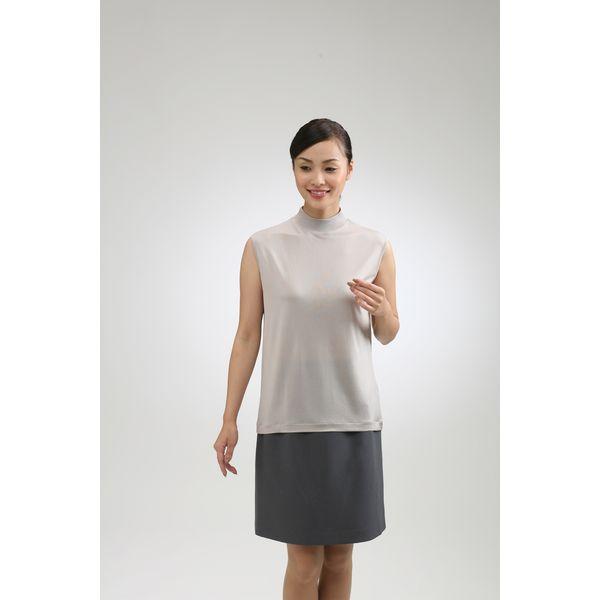 女款真絲高領無袖背心，灰色 M 7051M-GY 1 件（直髮）