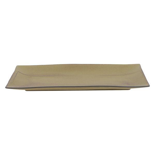 美濃燒瓷器 COLLIEN 盤子 L 大號盤子 29 x 14 厘米 棕色 1 件 TOJIKITONYA