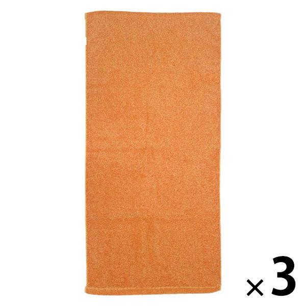 [Outlet] Marushin ima melange 迷你浴巾（橘色）1 套（3 個）