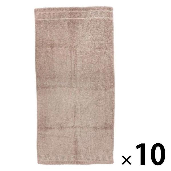[Outlet] Marushin ima Haruka 迷你浴巾（棕色）1 套（10 個）