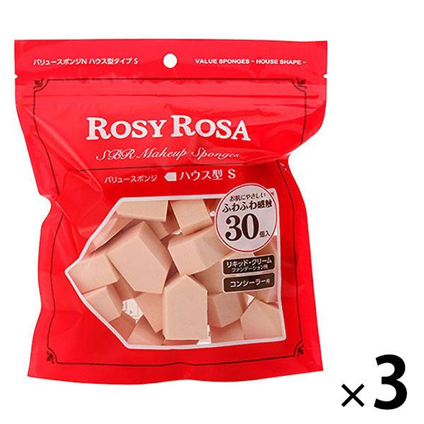 Rosie Rosa 超值海綿 N House Type S 30P（化妝海綿/粉撲）Shanti x 3 件