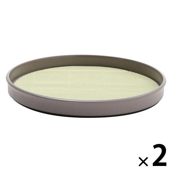 樹脂蕎麥盤 灰色 1 套 (1 件 x 2) LAKOLE
