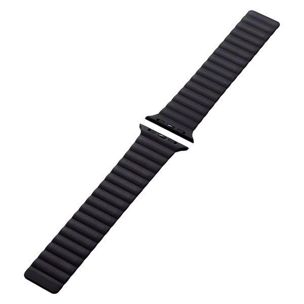 ELECOM Apple Watch 49/45/44/42mm/錶帶/磁鐵/矽膠/黑色 AW-45BDMAGBK 1 件