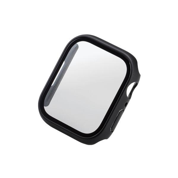 Apple Watch Series8/7 45mm/全蓋錶殼/優質玻璃/大猩猩/高透/黑色 AW-22AFCGOBK 1 件