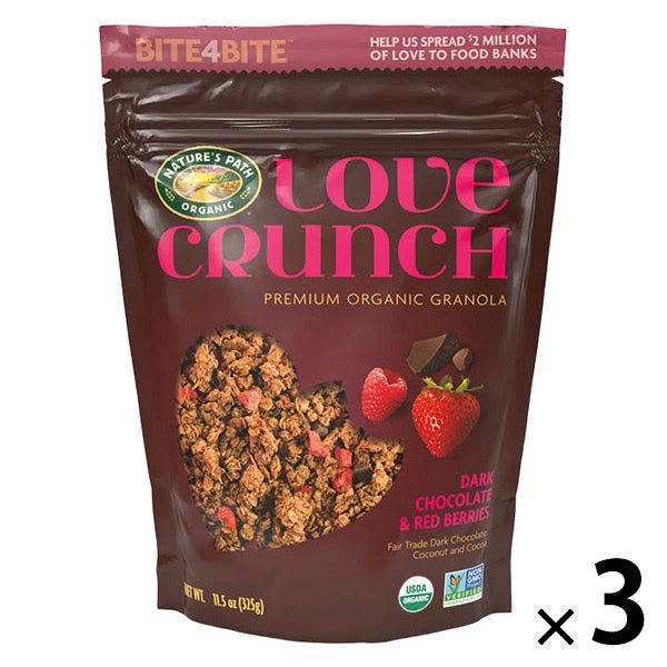 Love Crunch 有機格蘭諾拉麥片黑巧克力和紅漿果 325 克 3 件 Nature's Purse