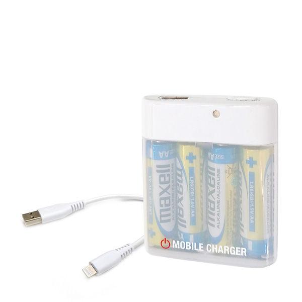 Air J 電池供電充電器（AA 鹼性電池，含 Lightning 線） BJ-EMUSB1A WH 1 件