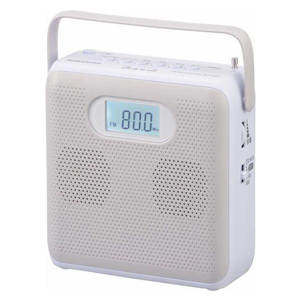 Ohm Denki 立體聲 CD 收音機 AM/FM 立體聲 淺灰色 03-5024 1 件