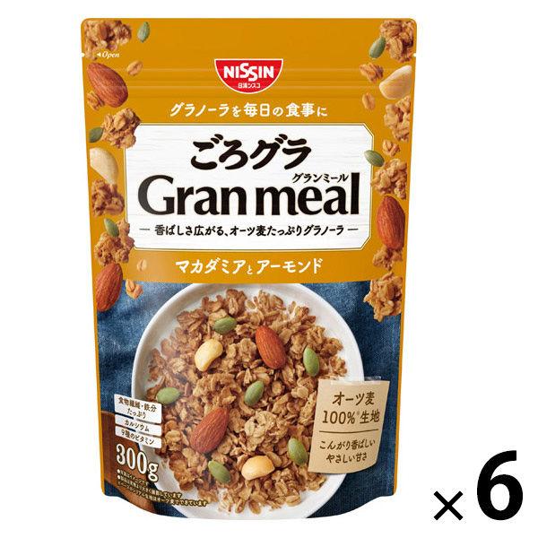 Gorogura 麥片澳洲堅果和杏仁 6 袋 Nissin Cisco