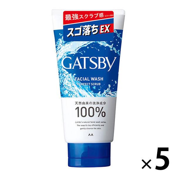 GATSBY 潔面乳 完美磨砂膏 強力清爽磨砂膏 含 130g 5 件 皮脂/去角質/祛痘 Mandom