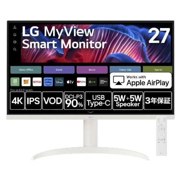 LG 27 吋 4K 智慧顯示器 27SR75U-W 1 台