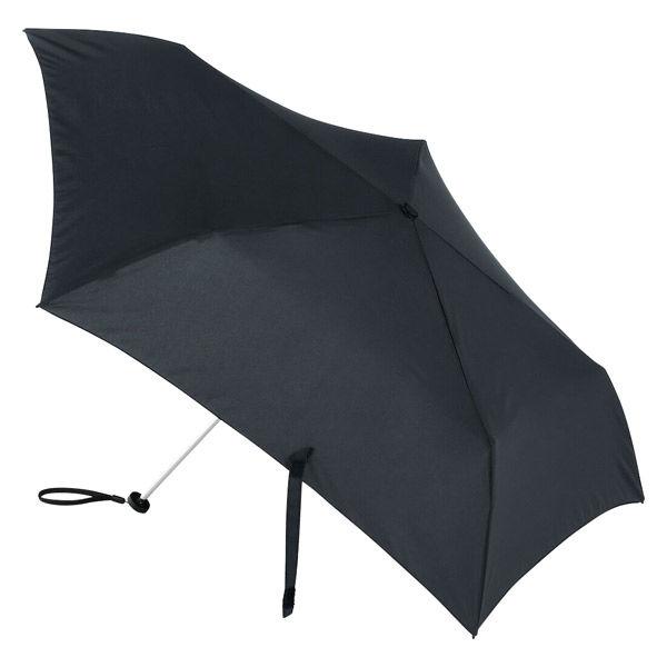 MUJI 輕晴雨兩用折疊傘 傘骨長50cm 黑色良品計畫