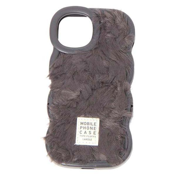 蓬鬆波浪支架 iPhone 保護殼 iPhone13/14 炭色 LAKOLE
