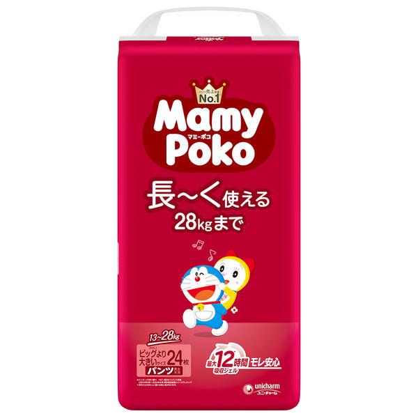 Mamy Poko 尿布褲尺寸大於 Big（13-28 公斤）1 包（24 件）哆啦A夢男女通用 Unicharm