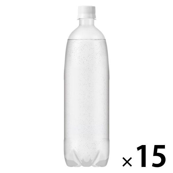 Iris Foods 富士山強碳酸水檸檬無標籤 1L 1 盒（15 瓶）