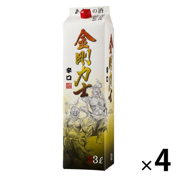 清酒大容量北關清酒釀酒廠Kongorikishi包裝3000ml 1盒（4瓶）
