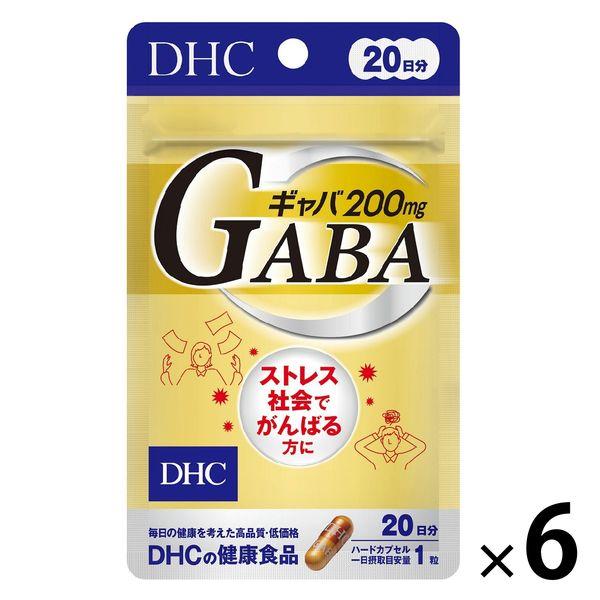 DHC GABA（20 天用量）1 組（1 袋（20 粒）x 6）DHC 補充劑