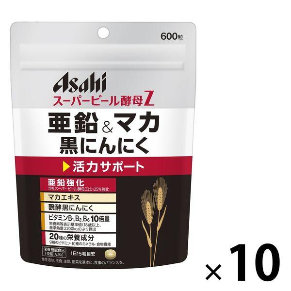 超級啤酒酵母 Z 鋅和瑪卡黑蒜 600 粒 10 袋 Asahi Group Foods