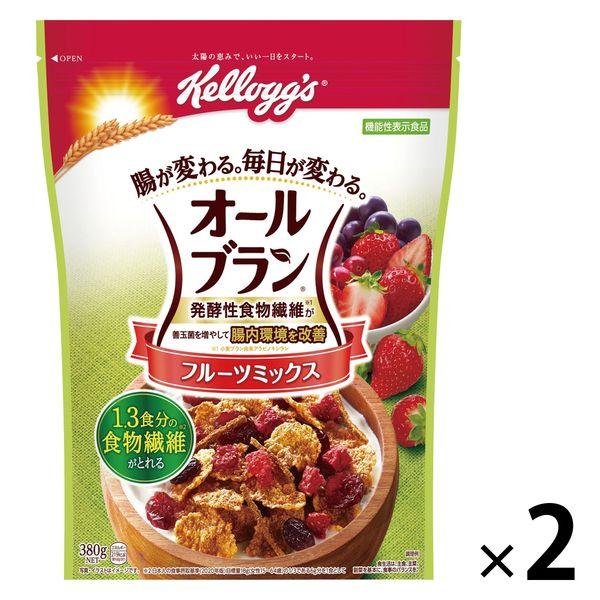 全麩皮水果混合 380g 2 袋 Nippon Kellogg 穀物