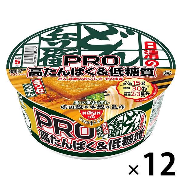 Nissin Foods Nissin Donbei PRO 高蛋白低碳水化合物 Kitsune 烏龍麵 1 套（12 件）