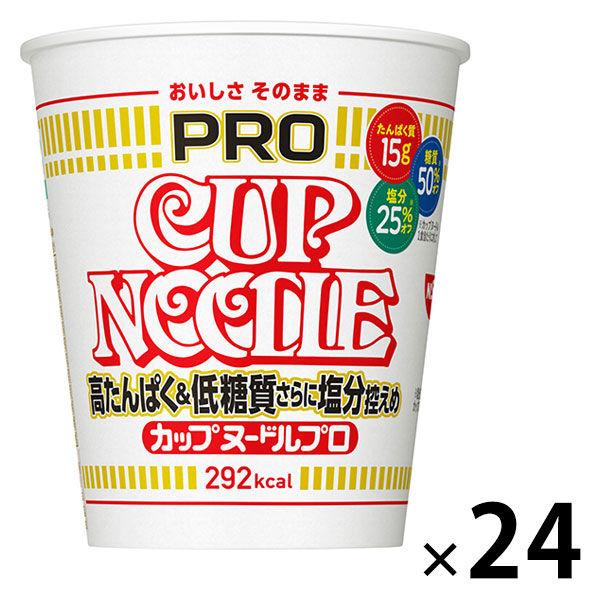 杯麵 日清食品杯麵 PRO (Pro) 高蛋白低碳水化合物低鹽 1 套 (1 片 x 24) 拉麵