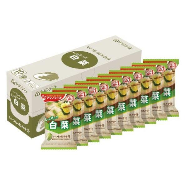 天野食品 普通味噌湯 大白菜 1盒（10份） 朝日集團食品