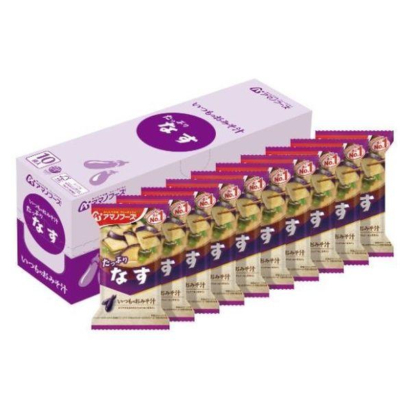 天野食品 普通味噌湯 茄子 1盒（10份） 朝日集團食品