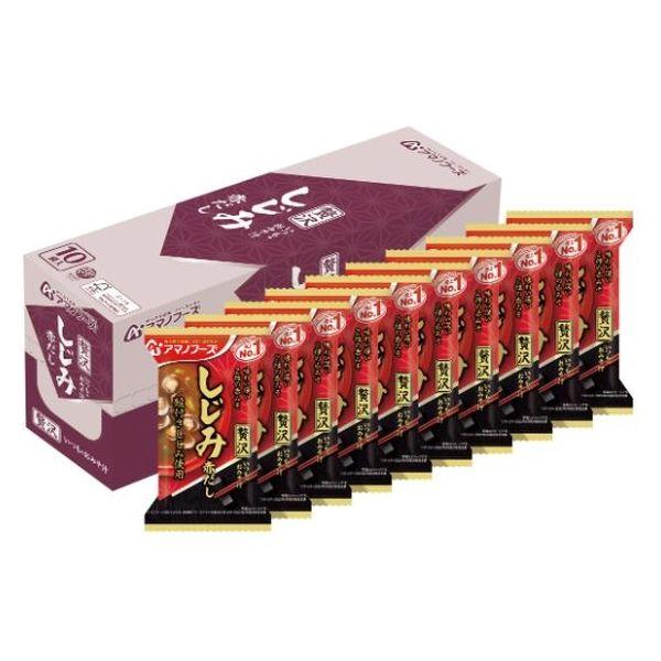 天野食品 普通味噌湯 高級味噌湯 1 盒（10 份） 朝日集團食品