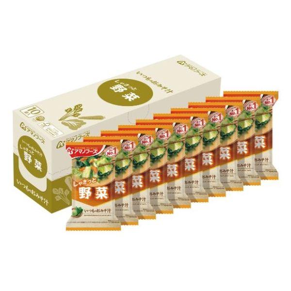天野食品 普通味噌湯蔬菜 1 盒（10 份） 朝日集團食品