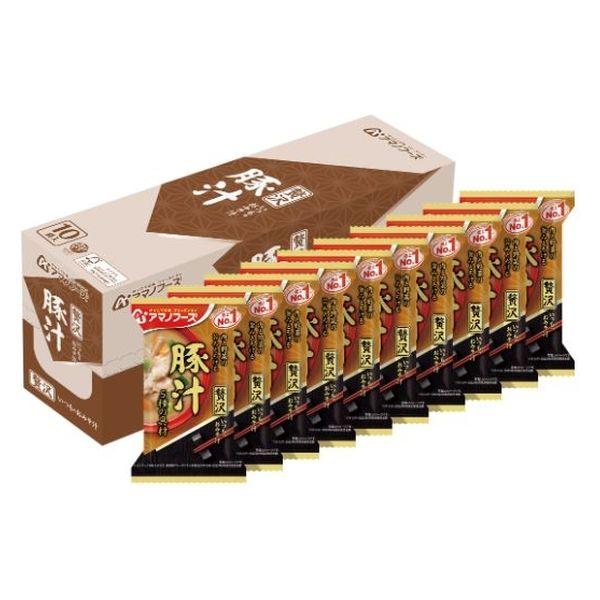 (促銷) 天野食品 普通味噌湯 豪華湯汁 1盒 (10份) 朝日集團食品