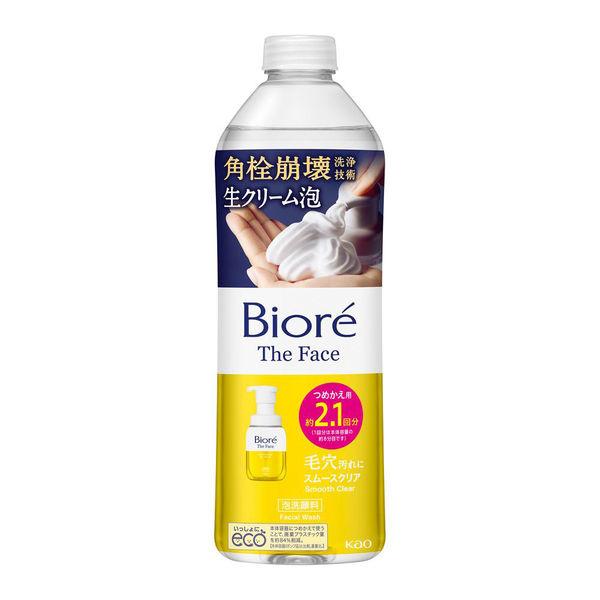 Biore The Face 光滑透明柔軟佛手柑 Sabon 補充裝 340mL 泡沫洗面乳新鮮泡沫