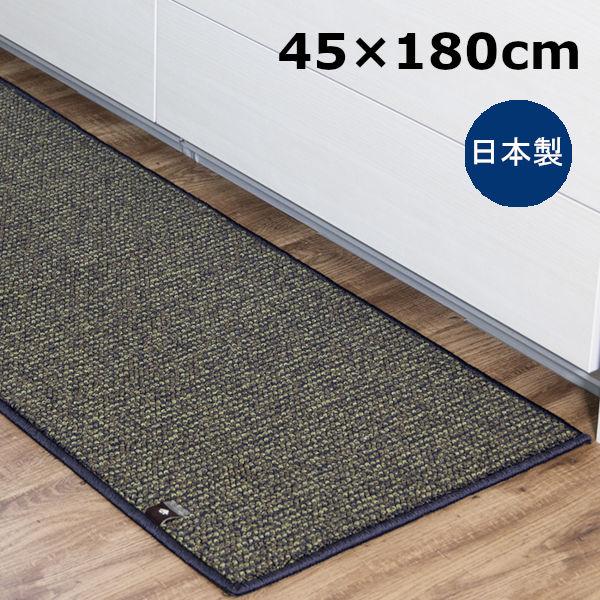 廚房墊可水洗 Prisbath 45 x 180 公分棕色日本製造 1 件 Oka
