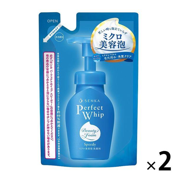 Senka Perfect Whip 快速補充裝 130mL x 2 Senka 微美容泡沫洗面乳