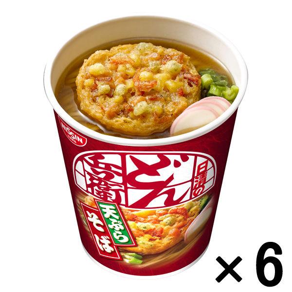 Nissin Foods 日清立式豚兵天婦羅蕎麥麵杯麵杯杯裝蕎麥麵1組（6份）