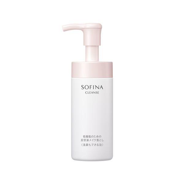 花王 SOFINA 乾性肌膚用美容精華卸妝液 <也可用作洗面乳的泡沫> 150mL