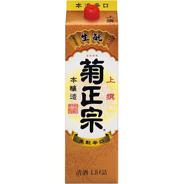 菊政宗精選本莊藏生本乾裝清酒 1.8L 1 瓶