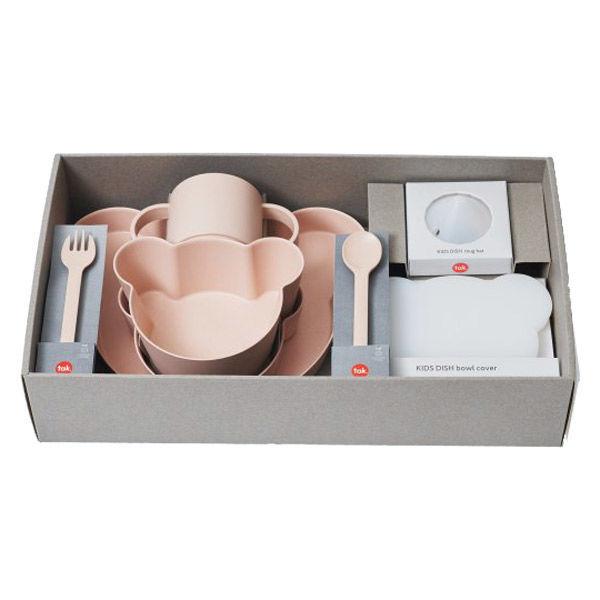 [禮品] tak Bio 兒童餐具抗菌大禮品組裸珊瑚微波爐/洗碗機安全 1 套 Takenaka