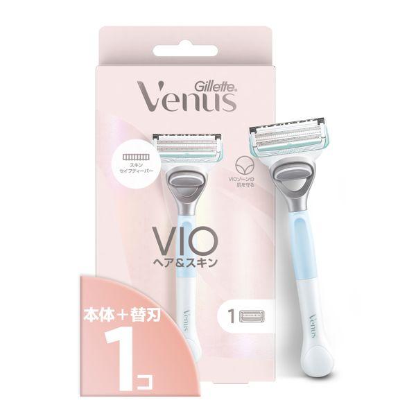 Gillette Venus VIO 毛髮和皮膚剃須刀主體（僅手柄）+ 包括 1 個備用刀片 P&G Premium Beauty