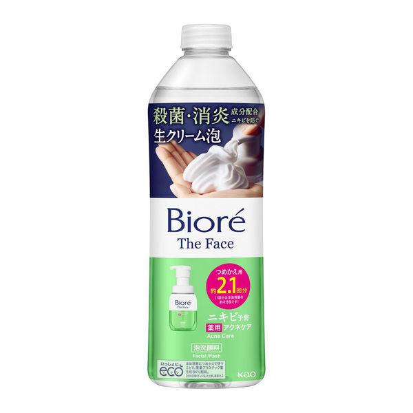 花王碧柔 The Face Acne Care Green Sabon 補充裝 340mL 泡沫洗面乳鮮霜泡沫