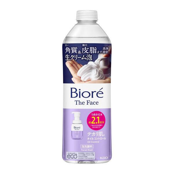 花王碧柔 The Face 控油柳橙 Sabon 補充裝 340mL 泡沫洗面乳鮮霜泡沫