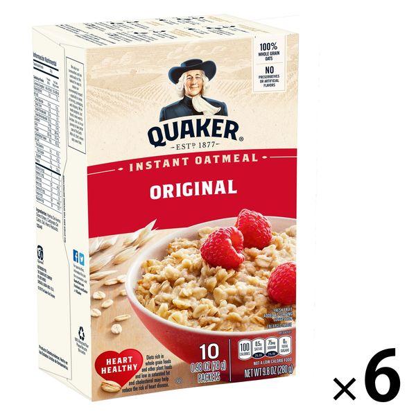 QUAKER 速食燕麥片 普通 280 克 6 盒 麥片