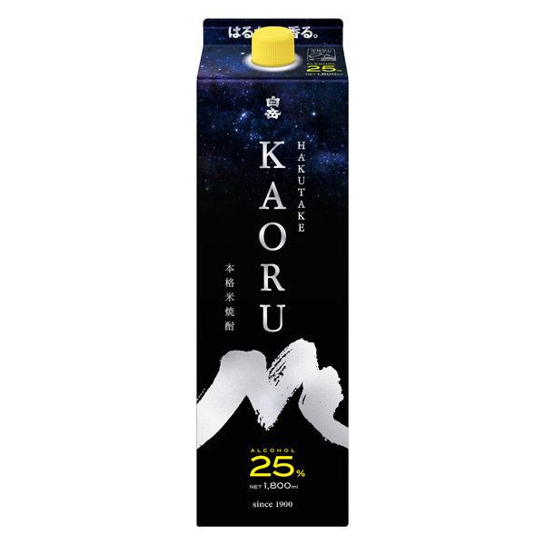白竹 KAORU 薰 25 度 1.8L 裝 1 瓶米燒酒 高橋清酒廠