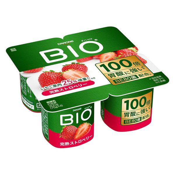 達能日本【冷藏】達能Bio Ripe草莓優格75gx4x3粒4901112610582 1組（3粒）（直送）