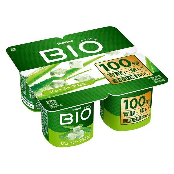 達能日本【冷藏】達能Bio Juicy蘆薈優格75gx4x3件4901112600880 1組（3件）（直送）