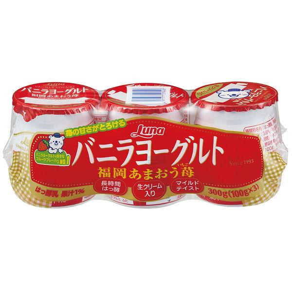 日本Luna【冷藏】香草優格福岡甘王草莓3P 300g×10個4971777293406 1組（10個）（直送）