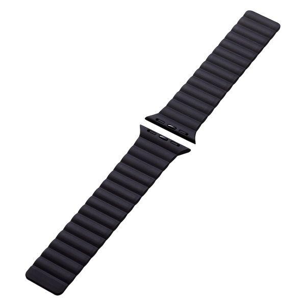 ELECOM Apple Watch 41/40/38mm/錶帶/磁鐵/矽膠/黑色 AW-41BDMAGBK 1 件
