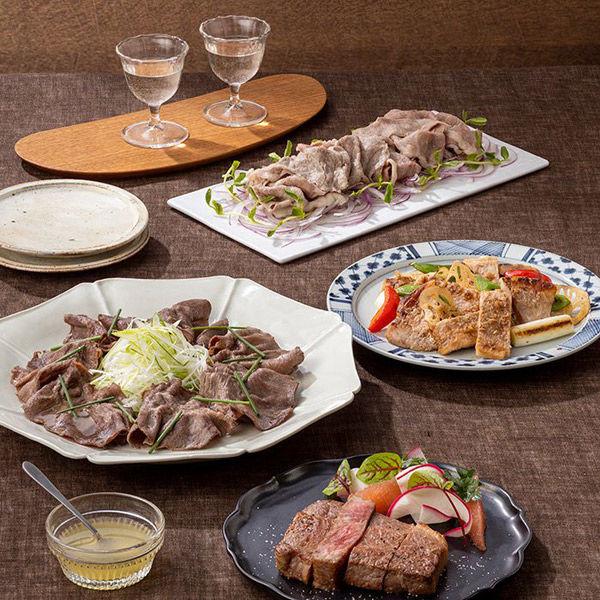 石井食品 特選千穀牛肉、牛舌、桃肉套餐 30013902 1盒（直送）