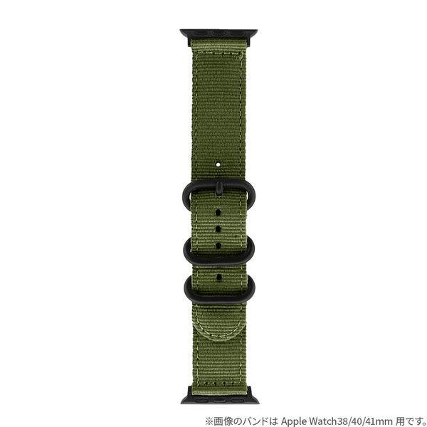 Apple Watch 42(Series 1, 2, 3)/44/45/46/49mm 錶帶 3 扣尼龍錶帶 卡其色 (直運)